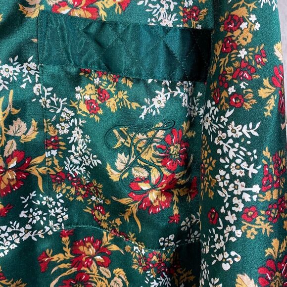 Last Chance! Vintage Victorias Secret Holiday Satin Sleeping Gown Robe Size Medi - Picture 6 of 10